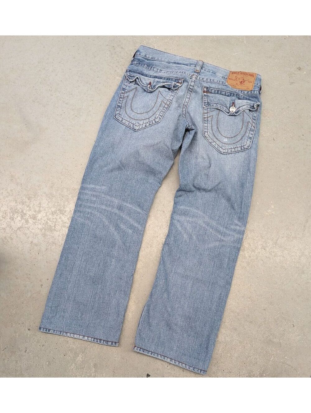 Vintage Y2K True Religion Ricky Straight Blue Denim Jeans